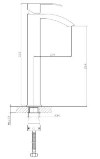 Смеситель для раковины Haiba HB11815 сталь